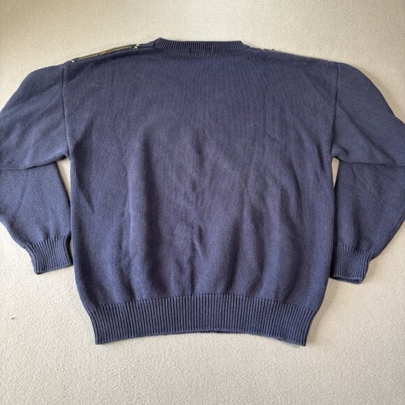 Vintage 90s Nautica Scotland Cup Sailboats Knit Pattern Sweater Men's XL Blue - Picture 11 of 15